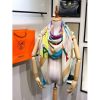 Hermes Blue Rocabar Shawl 140cm - Image 2