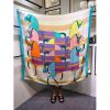 Hermes Blue Rocabar Shawl 140cm - Image 3