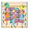 Hermes Blue Rocabar Shawl 140cm - Image 6