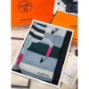 Hermes Blue Rocabar Shawl 140cm - Image 8