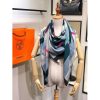 Hermes Black Rocabar Shawl 140cm - Image 3
