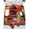 Hermes Piment Robe Du Soir Shawl 140CM - Image 2