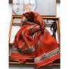 Hermes Piment Robe Du Soir Shawl 140CM - Image 7