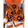Hermes Orange Tout En Carre Shawl 140CM - Image 3