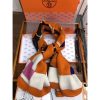 Hermes Orange Tout En Carre Shawl 140CM - Image 8