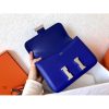 Hermes Epsom Constance 24cm Blue Electric Handmade Bag - Image 2