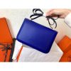 Hermes Epsom Constance 24cm Blue Electric Handmade Bag - Image 7