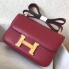 Hermes Epsom Constance 24cm Dark Red Handmade Bag - Image 5