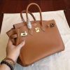 Hermes Brown Epsom Birkin 25cm Handmade Bag - Image 3