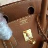 Hermes Brown Epsom Birkin 25cm Handmade Bag - Image 4
