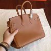 Hermes Brown Epsom Birkin 25cm Handmade Bag - Image 6