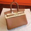 Hermes Brown Epsom Birkin 25cm Handmade Bag - Image 8