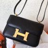 Hermes Swift Constance 24cm Black Handmade Bag - Image 5
