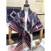 Hermes Grey H Imprimeur Fou Couvertures d'Ex-Libris Shawl 140cm - Image 3