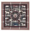 Hermes Grey H Imprimeur Fou Couvertures d'Ex-Libris Shawl 140cm - Image 5