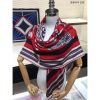 Hermes Red H Imprimeur Fou Couvertures d'Ex-Libris Shawl 140cm - Image 2