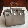 Hermes Etoupe Epsom Birkin 25cm Handmade Bag - Image 3