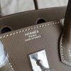 Hermes Etoupe Epsom Birkin 25cm Handmade Bag - Image 6