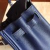 Hermes Sapphire Epsom Birkin 25cm Handmade Bag - Image 6