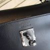Hermes All Black Box Kelly 35cm Handmade Bag - Image 6