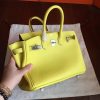 Hermes Soufre Epsom Birkin 25cm Handmade Bag - Image 3
