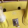 Hermes Soufre Epsom Birkin 25cm Handmade Bag - Image 4