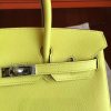 Hermes Soufre Epsom Birkin 25cm Handmade Bag - Image 6