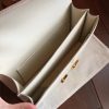 Hermes White Epsom Constance Elan 25cm Bag - Image 6