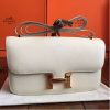 Hermes White Epsom Constance Elan 25cm Bag - Image 8