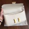 Hermes White Epsom Constance Elan 25cm Bag - Image 9