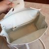Hermes White Epsom Birkin 25cm Handmade Bag - Image 4