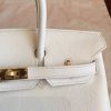Hermes White Epsom Birkin 25cm Handmade Bag - Image 8