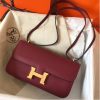 Hermes Bordeaux Epsom Constance Elan 25cm Bag - Image 7