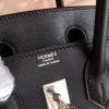 Hermes Black Swift Birkin 25cm Handmade Bag - Image 4