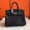 Hermes Black Swift Birkin 25cm Handmade Bag - Image 5