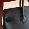 Hermes Black Swift Birkin 25cm Handmade Bag - Image 8
