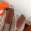 Hermes Sangle Cavale 50 mm Bag Strap Bronw/White - Image 5