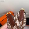 Hermes Sangle Cavale 50 mm Bag Strap Bronw/White - Image 8