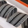 Hermes Sangle Cavale 50 mm Bag Strap White/Black - Image 2
