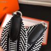 Hermes Sangle Cavale 50 mm Bag Strap White/Black - Image 5