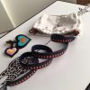 Hermes Navy Blue Tressage Cuir 25 MM Bag Strap - Image 2