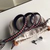 Hermes Navy Blue Tressage Cuir 25 MM Bag Strap - Image 4