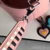 Hermes Pink Tressage Cuir 25 MM Bag Strap - Image 2
