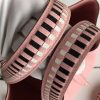 Hermes Pink Tressage Cuir 25 MM Bag Strap - Image 4