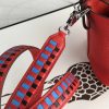 Hermes Red Tressage Cuir 25 MM Bag Strap - Image 3