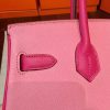 Hermes Pink Espom Horseshoe Brikin 30cm Handmade Bag - Image 2