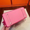 Hermes Pink Espom Horseshoe Brikin 30cm Handmade Bag - Image 4