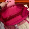 Hermes Pink Espom Horseshoe Brikin 30cm Handmade Bag - Image 5