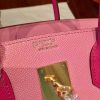 Hermes Pink Espom Horseshoe Brikin 30cm Handmade Bag - Image 6
