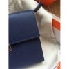 Hermes Sapphire Clic 16 Wallet With Strap - Image 5